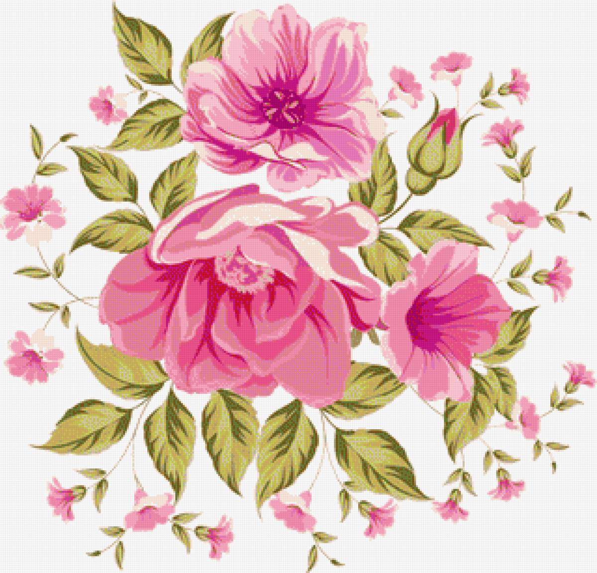 Цветы - цветы, рисунок - предпросмотр