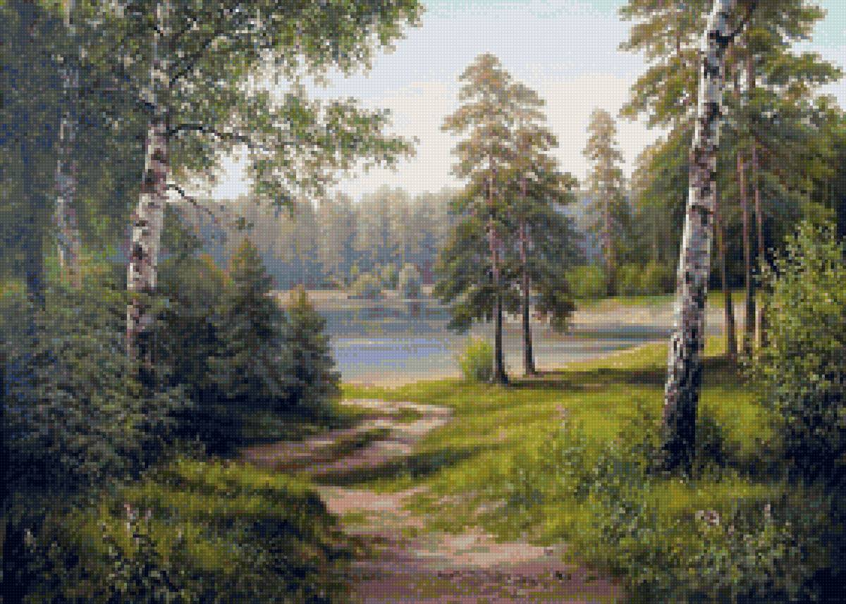 Худ. Палачев Вячеслав - лес, природа, пейзаж лето - предпросмотр