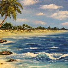 Схема вышивки «На острове»