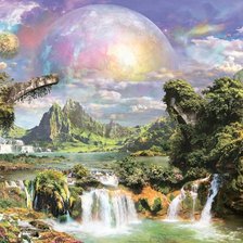 Схема вышивки «Земля до начала времён»