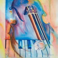 Схема вышивки «музыка»