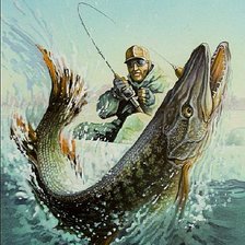 Схема вышивки «Удачный улов»