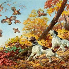 Схема вышивки «На охоте»