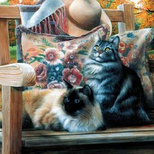 Схема вышивки «Кошечки»