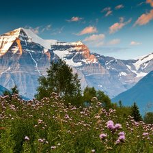 Схема вышивки «Горы»