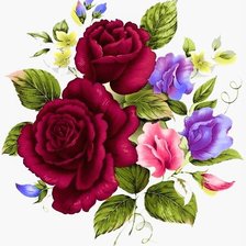 Схема вышивки «Цветы»
