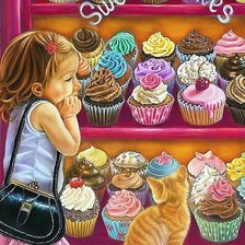 Схема вышивки «лакомка»