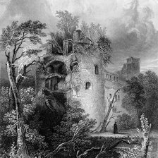 Схема вышивки «руины»