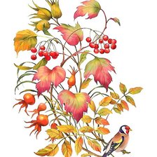 Схема вышивки «букет осени»