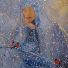 Схема вышивки «Зима»