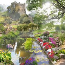 Схема вышивки «Пейзаж»