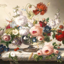 Схема вышивки «роскошный букет»