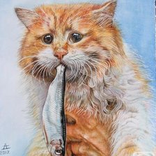 Схема вышивки «попался»