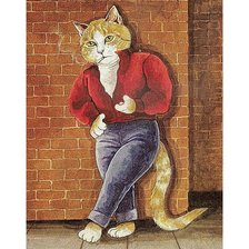 Схема вышивки «Котейка»