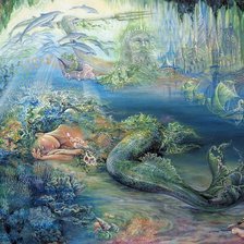 Схема вышивки «русалка море»