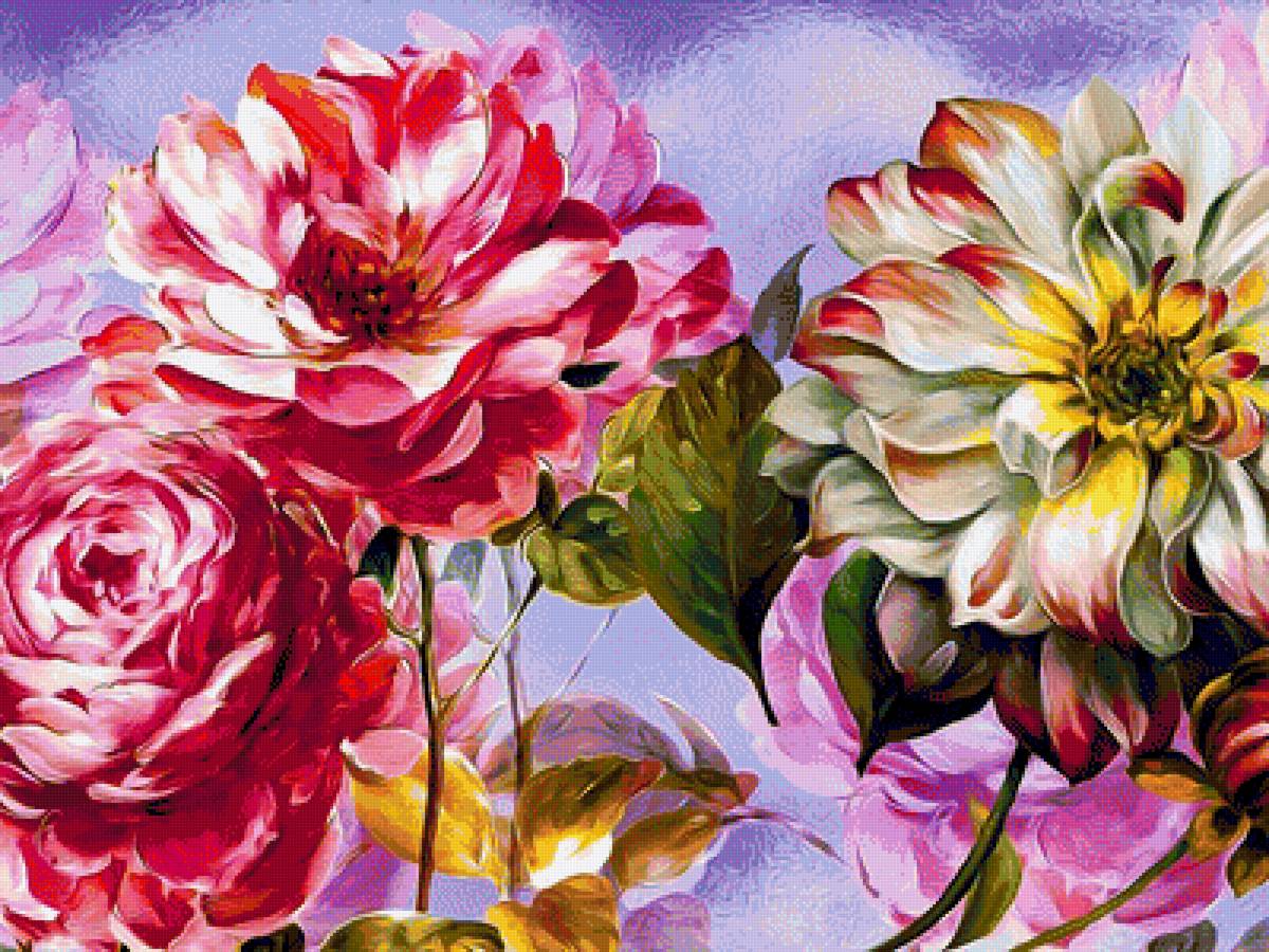 Цветы - цветы, рисунок - предпросмотр