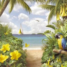 Схема вышивки «Морской пейзаж»