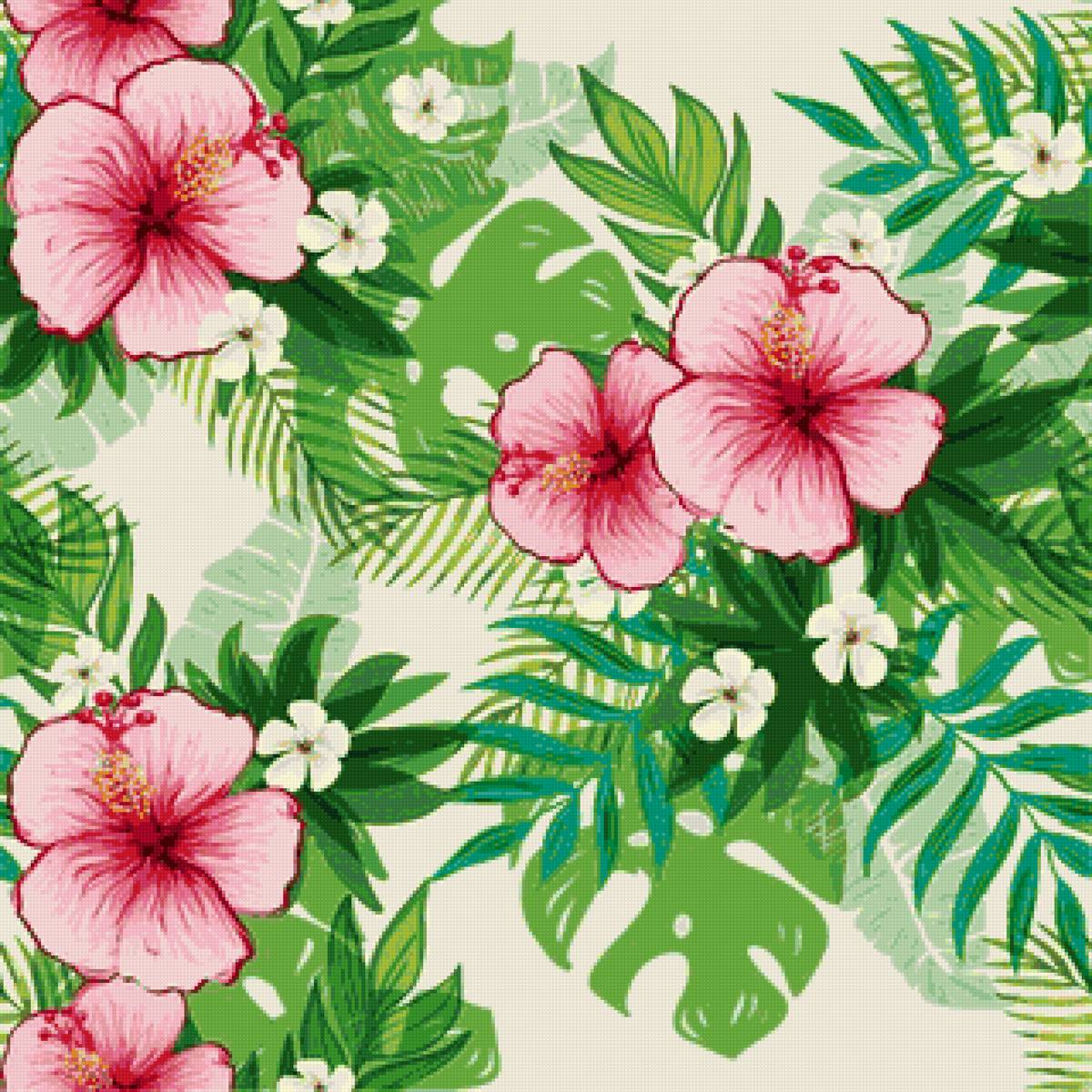 Цветы - узор, рисунок, цветы - предпросмотр