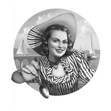 Схема вышивки «девушка»