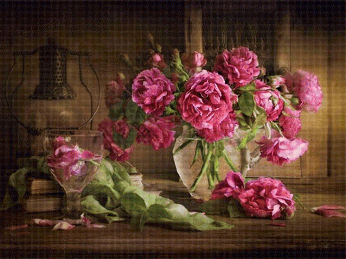 Натюрморт - натюрморт, цветы, букет - предпросмотр