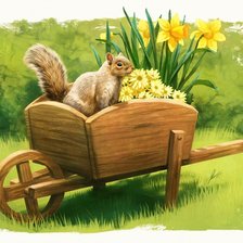 Схема вышивки «Белочка»