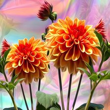 Схема вышивки «Цветы»