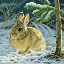 Схема вышивки «Кролик»