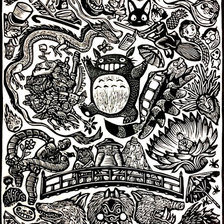 Схема вышивки «Аниме Хаяо Миадзаки»