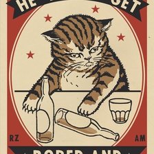 Схема вышивки «котик»