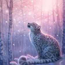 Схема вышивки «Снежный барс»