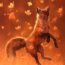 Схема вышивки «Лиса»