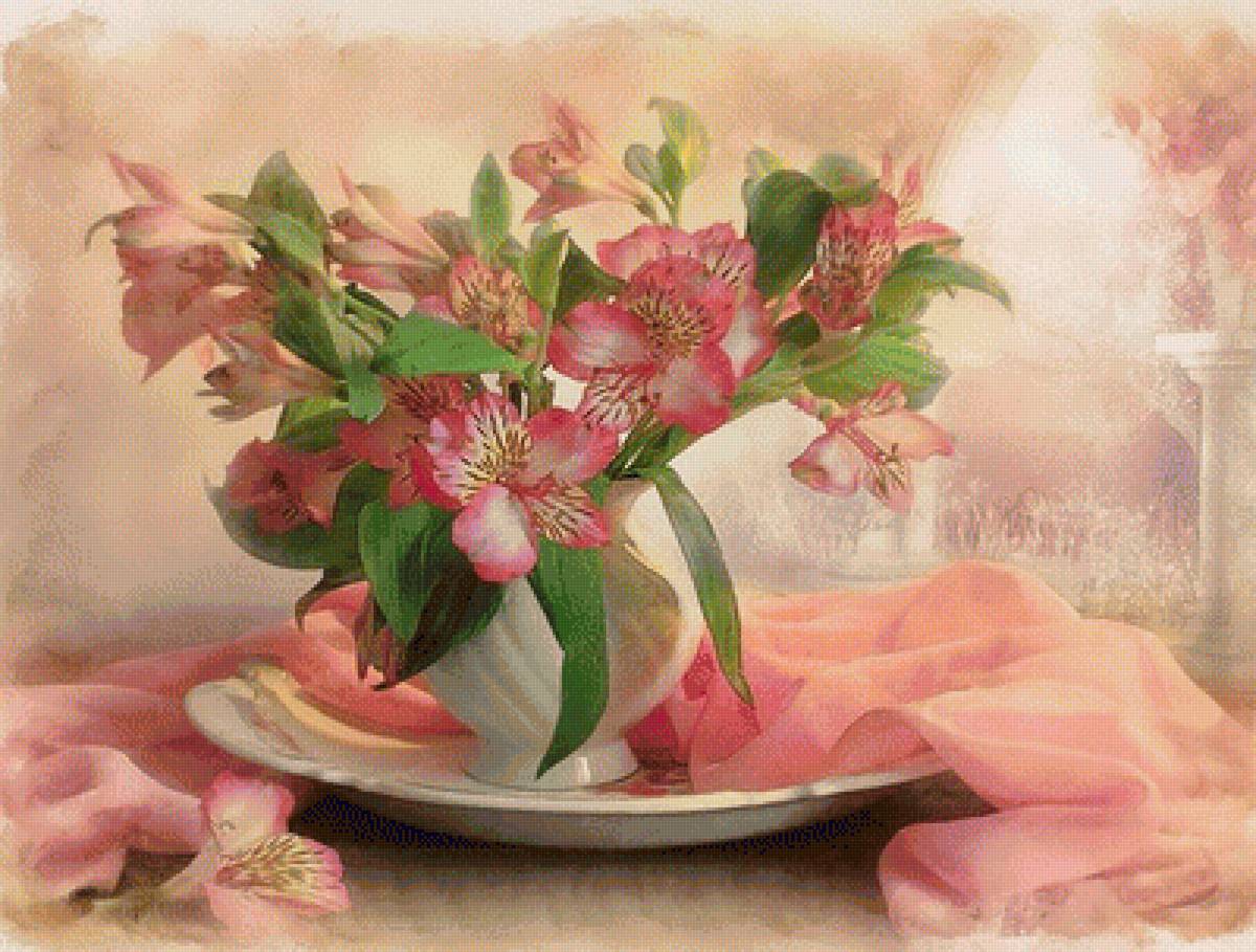 Цветы - натюрморт, цветы, букет - предпросмотр