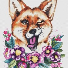 Схема вышивки «Лиса»