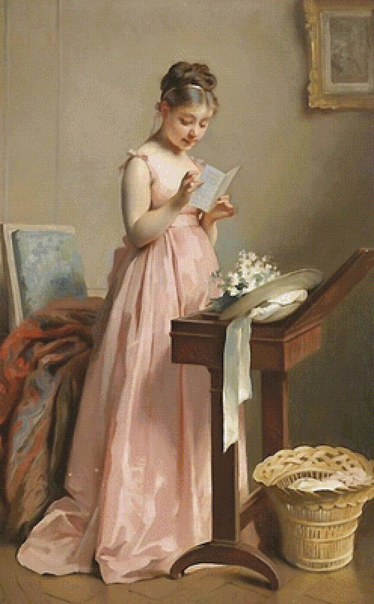 письмо - художник шарль джошуа шаплен - предпросмотр