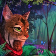 Схема вышивки «Кошечка»