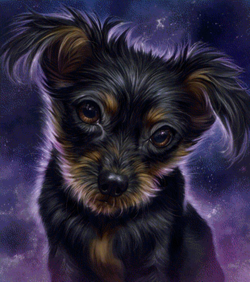 Собачка - рисунок, животные, собачка, собака - предпросмотр