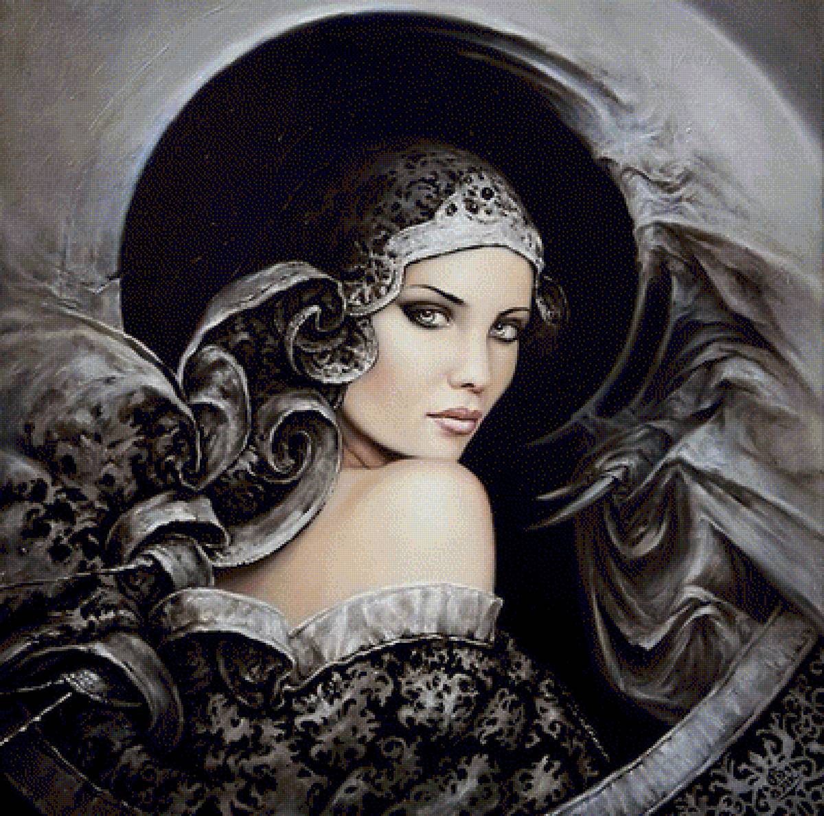 Вечер - картина, женщина, кароль бак - предпросмотр