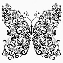 Схема вышивки «Бабочка»