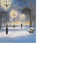 Схема вышивки «Прогулка в лунную ночь /размер 172 х 237 с хорошим качеством/»