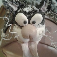 Схема вышивки «Голодный кот»