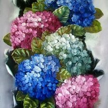 Схема вышивки «гортензия»