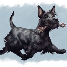 Схема вышивки «Собачка»