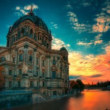 Схема вышивки «Закат в Венеции»