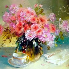 Схема вышивки «"Хорошее утро", худ.  Анна Хомчик»