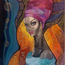 Схема вышивки «Мисс Африка»