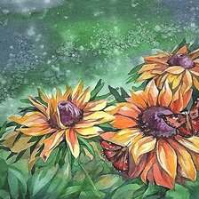 Схема вышивки «акварель»