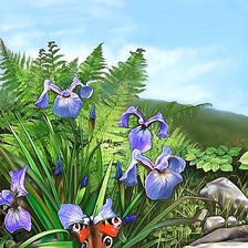 Схема вышивки «ПЕЙЗАЖ»