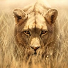 Схема вышивки «Львица»