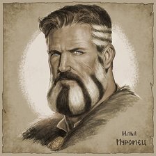 Схема вышивки «илья муромец»