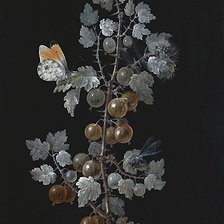 Схема вышивки «ветка и бабочка»